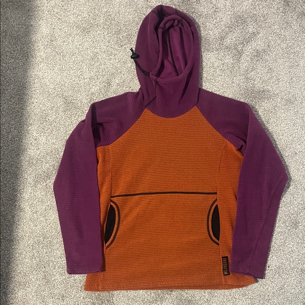Melanzana Women's Purple and Orange Hoodie